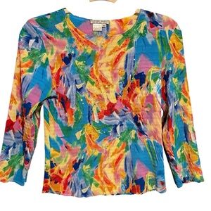 Alberto Makali Multicolor Sequined Top
